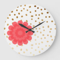 goldfarbene goldfarbene Blume-Polka-Punktmuster