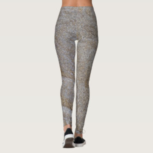 goldfarbene Messingchips Leggings