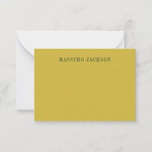Goldfarbene minimalistische einfache moderne  mitteilungskarte
