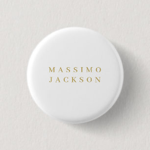 Goldfarbene minimalistische professionelle Serifen Button