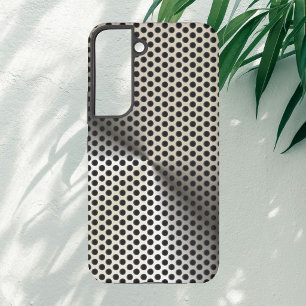 Goldfarbene perforierte Metall-Optik Samsung Galaxy Hülle