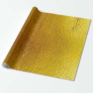 Goldfarbene Zementwandtextur Hintergrund abstrakt Geschenkpapier