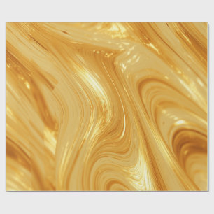 Goldfarbener Schimmer Geschenkpapier