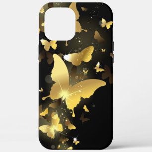 goldfarbener Schmetterling, Hintergrund, Design, F Case-Mate iPhone Hülle