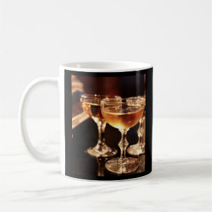 goldfarbener Sekttoast Kaffeetasse
