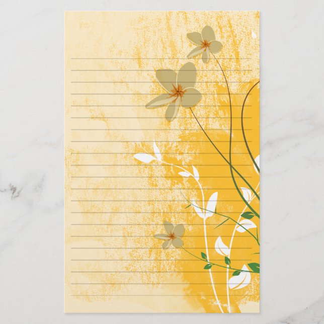 goldfarbenes, modernes Designpapier Briefpapier (Vorderseite)