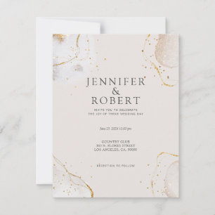 Goldfarbenhochzeit Dankeskarte