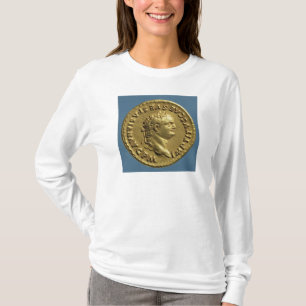 Goldfarbig von Nero, der einen Lorbeer-Kranz träg T-Shirt