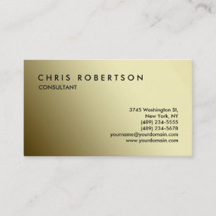 Goldfarbige Farbtöne Charming Business Card Visitenkarte