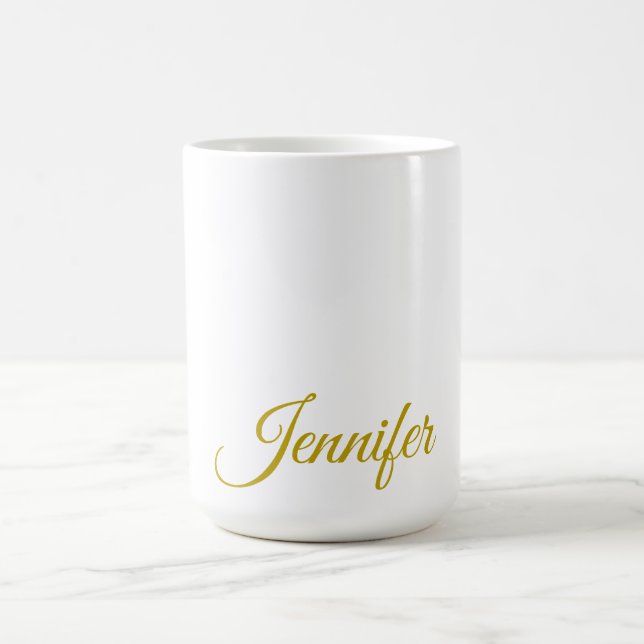 Goldfarbname professionell minimalist modern   kaffeetasse (Mittel)