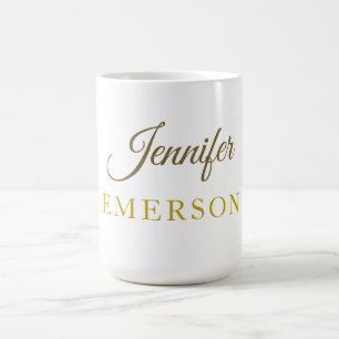 Goldfarbname professionell minimalist modern kaffeetasse