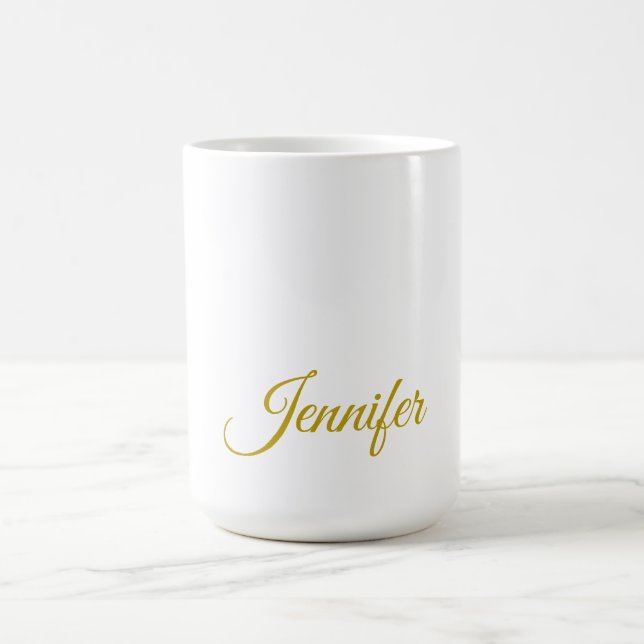 Goldfarbname professionell minimalist modern   kaffeetasse (Mittel)