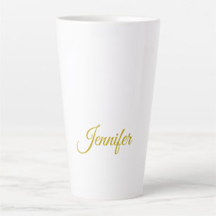 Goldfarbname professionell minimalist modern milchtasse