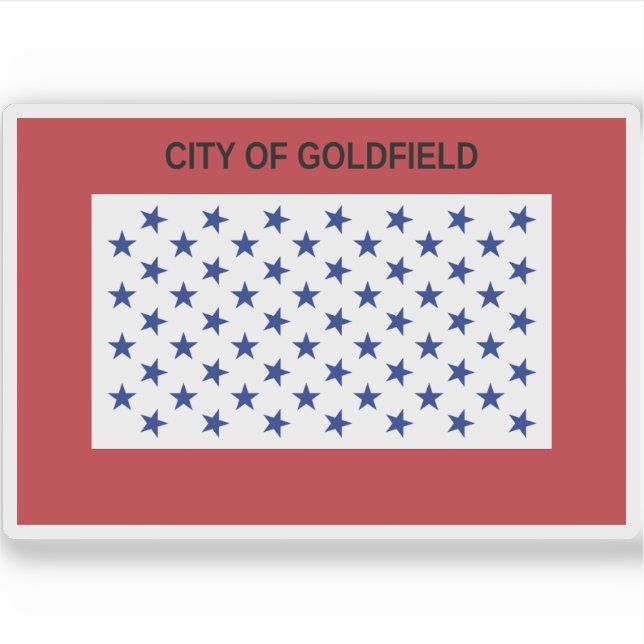 Goldfield-Flagge, Colorado Aufkleber (Vorderseite)