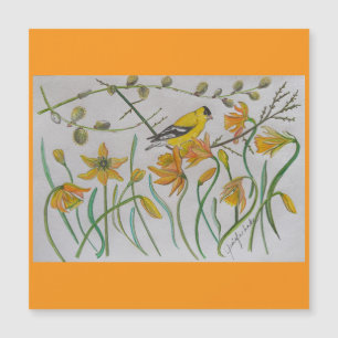 Goldfinch & Daffidols Magnetkarte