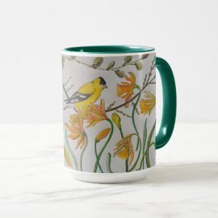 Goldfinch & Daffidols Tasse