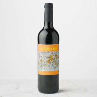 Goldfinch & Daffidols Weinlabel Weinetikett