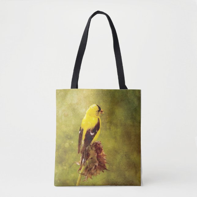 Goldfinch Designer All-Over-Print Handbag Tasche (Vorderseite)