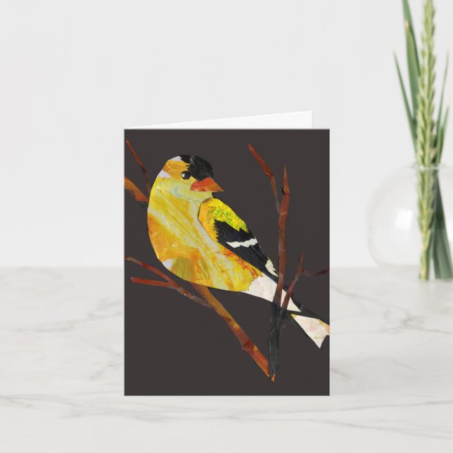 Goldfinch-Karte Dankeskarte (Vorderseite)