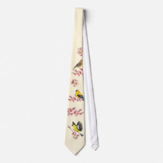 Goldfinch-Kirschblüten-Krawatte Krawatte