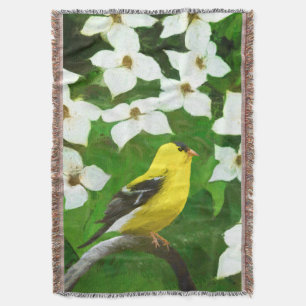 Goldfinch-Malerei - Niedliche Original-Hundeschich Decke