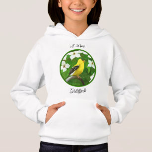 Goldfinch-Malerei - Niedliche Original-Hundeschich Hoodie