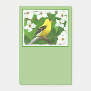 Goldfinch-Malerei - Niedliche Original-Hundeschich Post-it Klebezettel