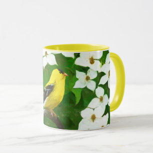 Goldfinch-Malerei - Niedliche Original-Hundeschich Tasse