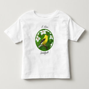 Goldfinch-Malerei - Niedliches Original Hunde-Art- Kleinkind T-shirt