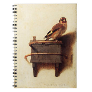 Goldfinch Masterpiece von Carel Fabritius Notizblock