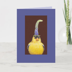 Goldfinch mit Spitzhackenkarte Karte