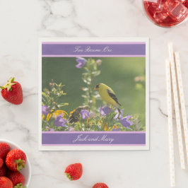 Goldfinch Spring Garden Wedding Serviette