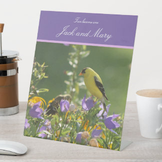Goldfinch Spring Garden Wedding Sockelschild