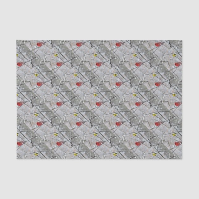 Goldfinch und Kardinal Seidenpapier (Vorderseite)