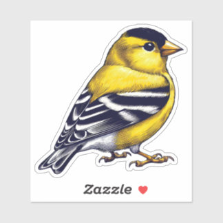 Goldfinch-Vogel, kundenspezifisch geschnitten Viny Aufkleber