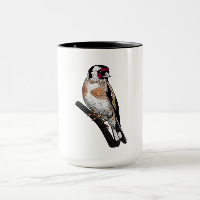 Goldfinch zeichnend tasse (Zentrum)