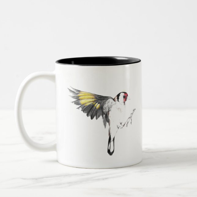 Goldfinch Zweifarbige Tasse (Links)