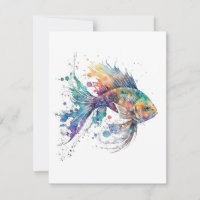Goldfisch 3 in Aquarellfarben