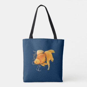 Goldfisch-Anker-Schiffssteuerrad-Nautik-Tasche Tasche