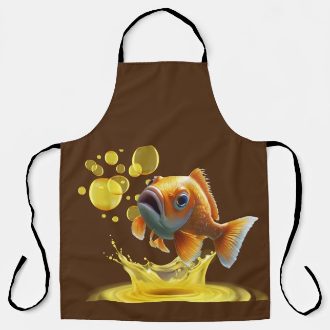 Goldfisch auf der Schürze von Männern (Vorderseite)
