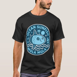 Goldfisch Blauwasser Musterdesign T-Shirt