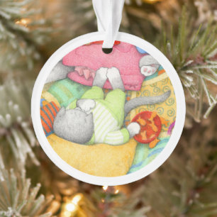 GOLDFISCH CRACKERS KITTY Acryl-Kreis-Ornament Ornament