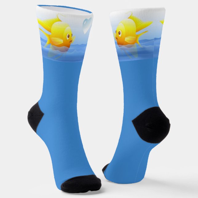 Goldfisch-Crews-Socken Socken (Gewinkelt)