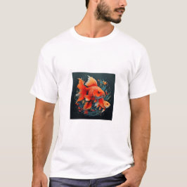 Goldfisch-Design T-Shirt