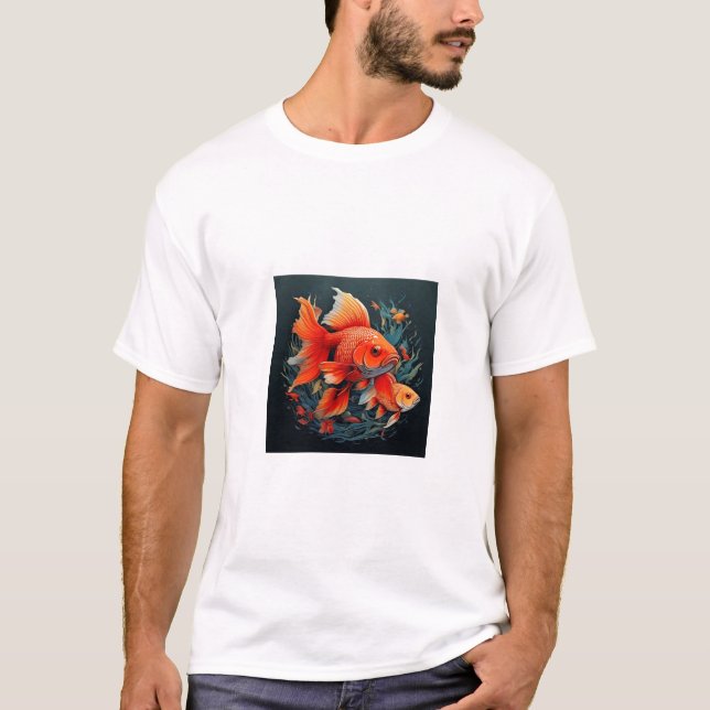 Goldfisch-Design T-Shirt (Vorderseite)