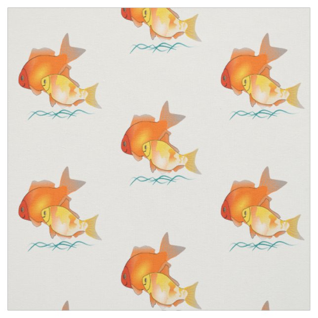 Goldfisch-Druck-Entwurfsgewebe Stoff (Muster)