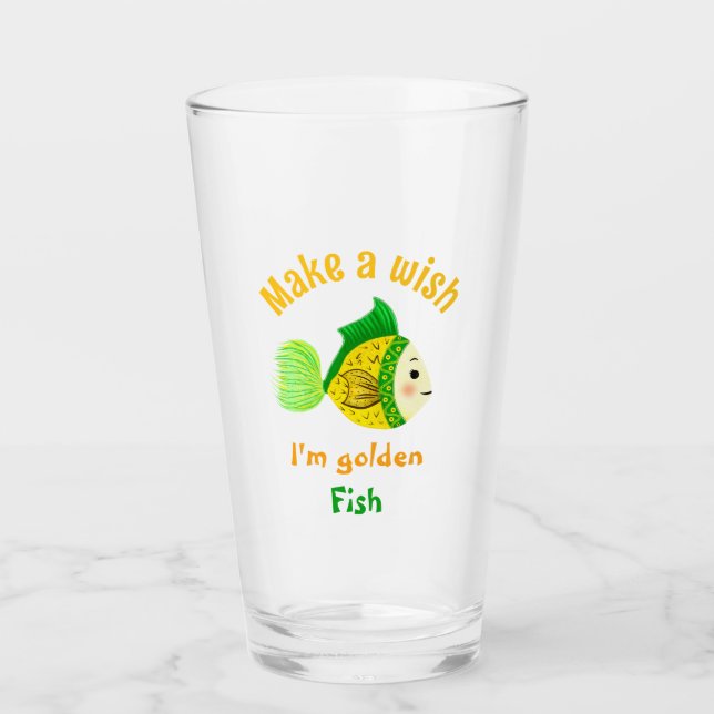 Goldfisch Glas (Vorderseite)
