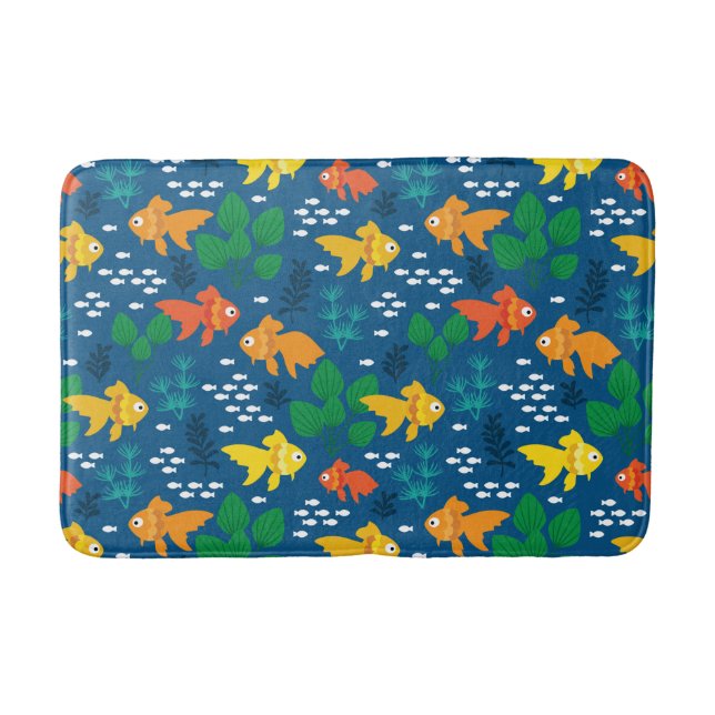 Goldfisch im Aquarium Badematte (Vorderseite)