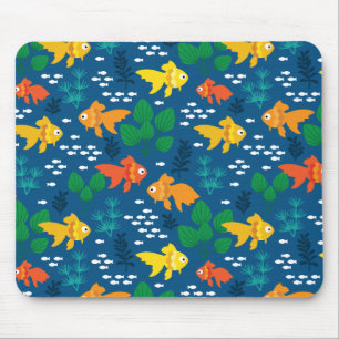 Goldfisch im Aquarium Mousepad