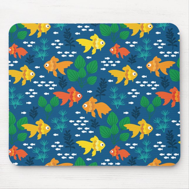 Goldfisch im Aquarium Mousepad (Vorne)